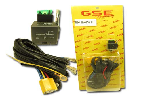 HORN HARNESS KIT W/ 12V RELAY & FUSE GSE GERMANY